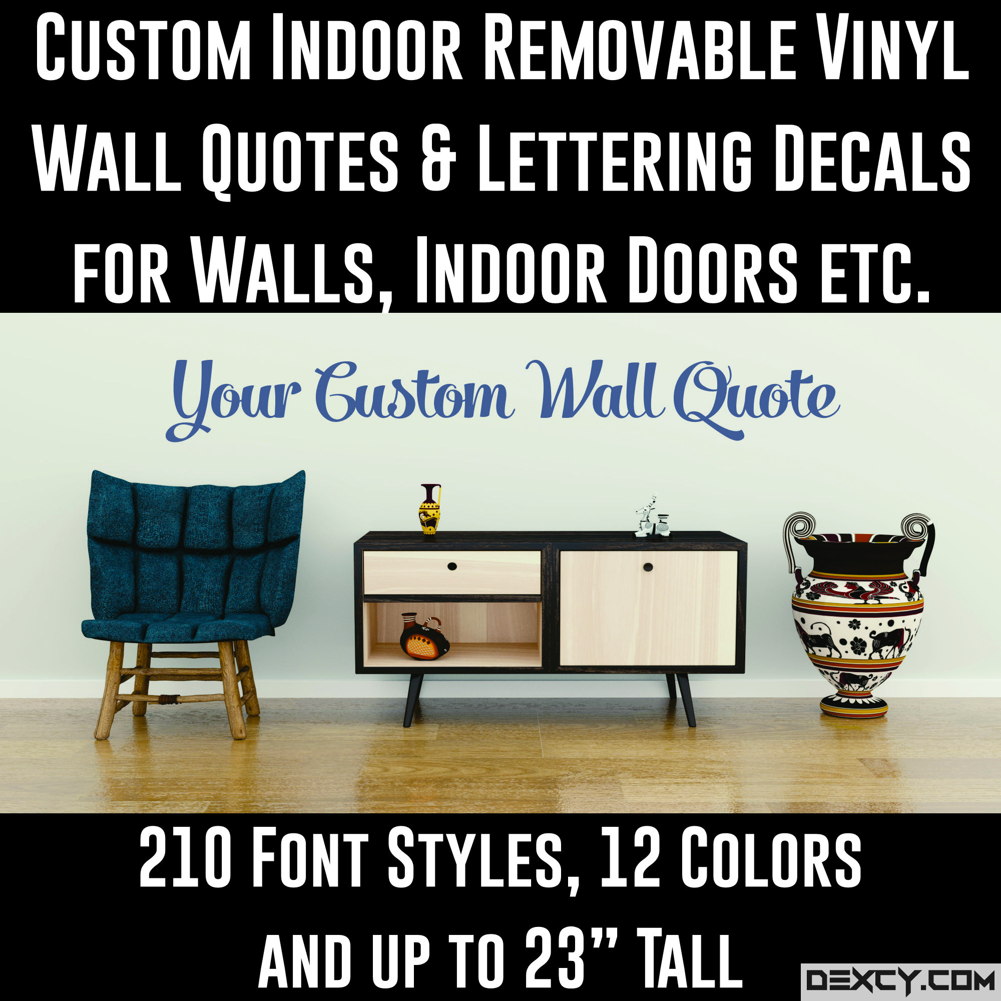 0.75 CUSTOM VINYL LETTERING,STICKERS,LETTERS,DECALS-WALL,WINDOW