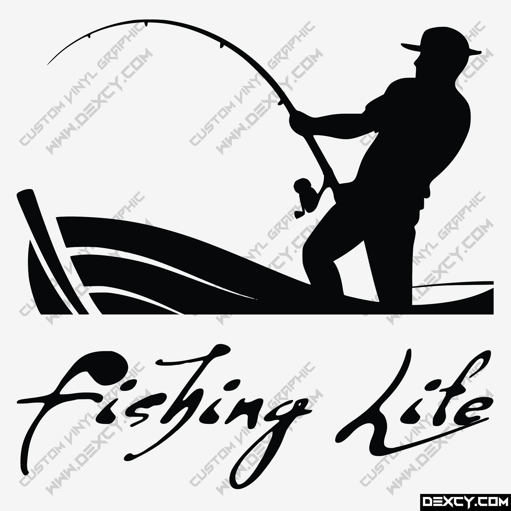 Reel Life Fishing Sportsman Car Window Vinyl Decal Sticker